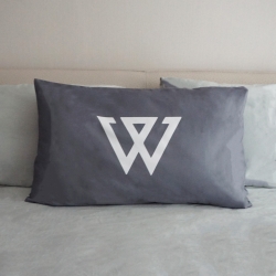 ปลอกหมอนหนุนคู่ พิมพ์ลายเต็มผืน ใช้ไฟล์ .ai ของลูกค้า