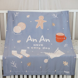 ผ้าห่ม สั่งทำใส่ชื่อ ลาย Cozy Collection - Grey