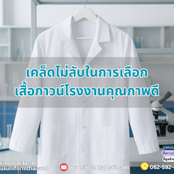 เคล็ดไม่ลับในการเลือกซื้อเสื้อกาวน์โรงงานคุณภาพเยี่ยม ปลอดภัยและทนทาน จากยูนิฟอร์มคุณหนู