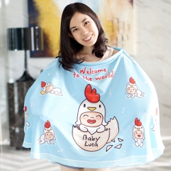 ผ้าคลุมให้นม สั่งทำใส่ชือ ลาย Kook Kai - Blue