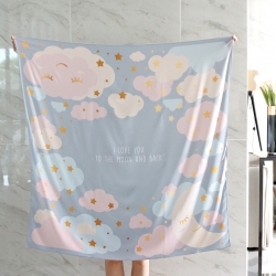 ผ้าพันคอ ลาย Moon - Grey พร้อมส่ง