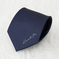 เนคไท สั่งทำใส่ชื่อ ขนาด 3.5" - Minimal - Dark Navy