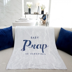 ผ้าห่มเด็ก ลายหินอ่อนสีเทา - Navy