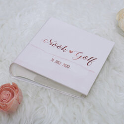 อัลบั้มสั่งทำใส่ชื่อ ลาย Water Colour