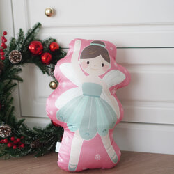 หมอนของขวัญ แบบพร้อมส่ง - ลาย Sugar Plum Fairy - Pink
