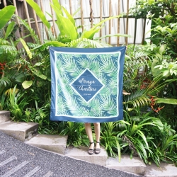 ผ้าพันคอ ลาย Tropical - Palm - สั่งทำใส่ชื่อ
