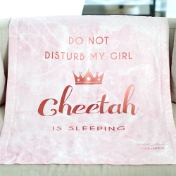 ผ้าห่มเด็ก สั่งทำใส่ชื่อ ลายหินอ่อนสีชมพู - Pink Marble - Copper