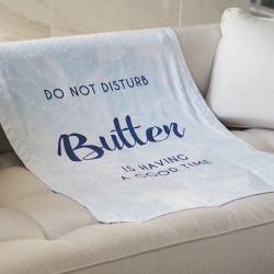 ผ้าห่มเด็ก ลายหินอ่อนสีฟ้า - Navy