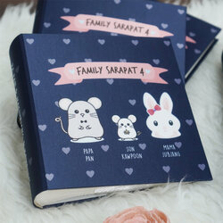 อัลบั้มสั่งทำใส่ชื่อ ลาย Mouse & Rabbit
