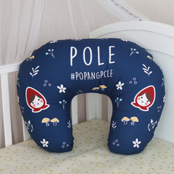 หมอนรองให้นม สั่งทำใส่ชื่อ ลาย Little Red Riding Hood - Navy