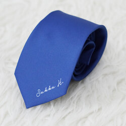 เนคไท สั่งทำใส่ชื่อ ขนาด 3" - Minimal - Plane Navy