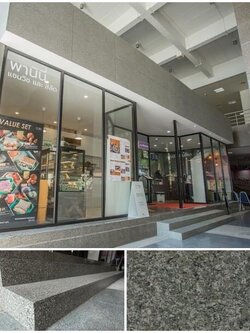 งานพ่นสีหินแกรนิตเลียนแบบธรรมชาติ งานสีพ่นหิน