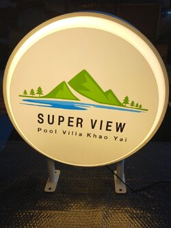 กล่องไฟวงกลม เเบบสำเร็จ '' SUPER VIEW ''