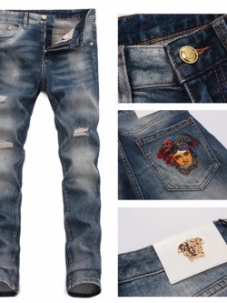 001009 ยีนส์ Ajaz James Style Versace Italy New Summer 2019 Jeans Denim Slim feet Size 28-38