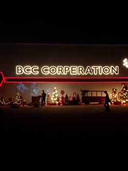 ป้ายตกเเต่ง '' BCC CORPERATION ''
