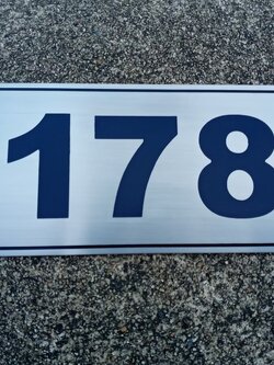 ป้านสแตนเลสกัดกรด - ป้ายบ้านเลขที่