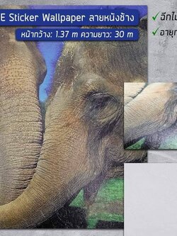 งานวอเปเปอร์พิมพ์ยูวี ลายหนังช้าง