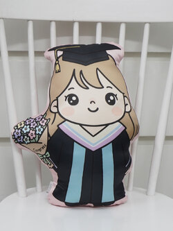 หมอนของขวัญรับปริญญา - ลาย Congrats - Girl