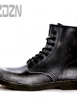 01052 รองเท้าบูท LZDZN Boots Leather Shoes high สไตล์วินเทจ [ชาย/หญิง] Size 35-44