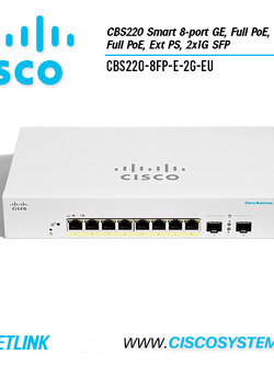 CBS220-8FP-E-2G-EU (CBS220 Smart 8-port GE, Full PoE, Ext PS, 2x1G SFP)