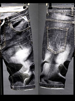 001036 กางเกงยีนส์ขาสั้น Sandcow Denim สไตล์เกาหลีวินเทจ Version Diesel Jeans Slim feet Size 28-38