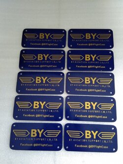 ป้ายสแตนเลส เนมเพลทกัดกรด -ป้ายเนมเพลทติดเครื่องจักร BY