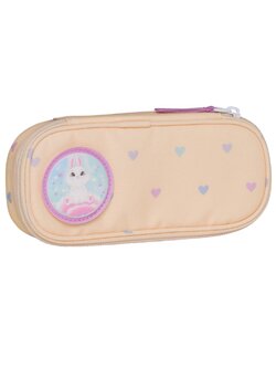 Oval pencil case, Yellow Heart