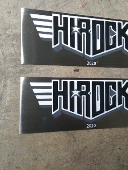 ป้ายโลโก้กัดกรด - HIROCK 2020