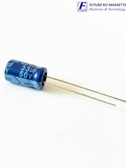 คาปาซิลเตอร์แบบอิเล็กทรอไลต์ 33uF 50V