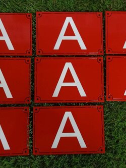 ป้ายอลูมิเนียมกัดกรด ลงสีตามแบบ