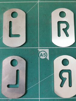 มาร์คเกอร์ L-R แบบแผ่น (X-ray marker L-R)