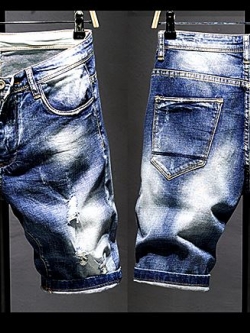 001035 กางเกงยีนส์ขาสั้น Sandcow Denim สไตล์เกาหลีวินเทจ Version Diesel Jeans Slim feet Size 28-38