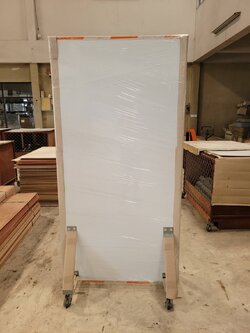 ฉากตะกั่วกันรังสีบุแผ่นตะกั่ว 1.0 mm.