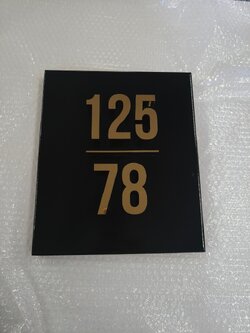 ป้ายเเสตนเลสเลขที่บ้าน 125/78