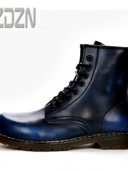 01051 รองเท้าบูท LZDZN Boots Leather Shoes high สไตล์วินเทจ [ชาย/หญิง] Size 35-44