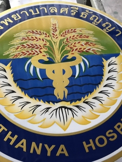 ป้ายทองเหลืองกัดกรด โรงพยาบาลศรธัญญา