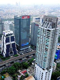 AIA Sathorn Tower, office for rent in Sathorn Road, Bangkok, Thailand, near BTS St. Louis Station.