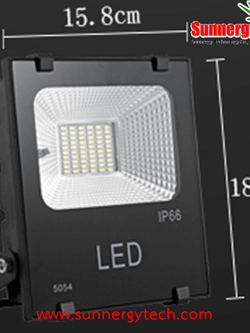 LED Solar Flood Light 20W พร้อมแบตเตอรี่ 7800mAh