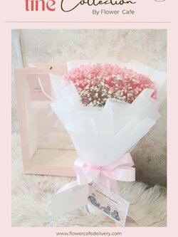 ไฮเดรนเยียสีชมพูอบแห้ง