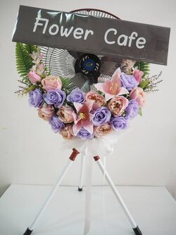 พวงหรีดพัดลมอุตสาหกรรม 18"