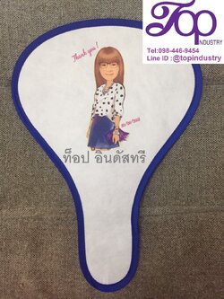 พัดสปริง พัดพับได้ พัดสปริงพิมพ์ดิจิตอล