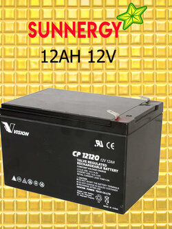 **สินค้าหมด** แบตเตอรี่ขนาด 12Ah 12V ชนิด Deep Cycle - AGM **สินค้าหมด**