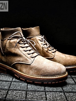 01057 รองเท้าบูท LZDZN Martin Boots Shoes high สไตล์วินเทจ [ชาย/หญิง] Size 38-44