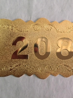 ป้ายทองเหลืองกัดกรด