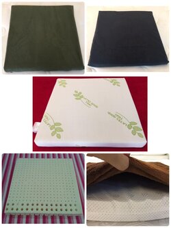 เบาะรองนั่งยางพาราสี่เหลี่ยมหนา 2 นิ้ว+แถมฟรีปลอกเบาะ 1 ใบทันที!!!