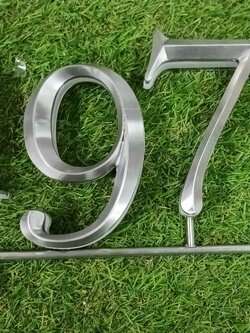 ป้ายเลขที่ อักษรซิงค์3มิติ ''1971''