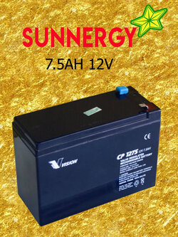 แบตเตอรี่ DEEP CYCLE 7.5AH 12V