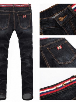 001007 กางเกงยีนส์ Ajaz James Denim Style Gucci Italy New Summer 2019 Jeans Slim feet Size 28-38