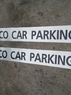 ป้ายสแตนเลสกัดกรด - ECO CAR PARKING