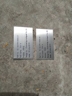 ป้ายเทมเพลท สแตนเลสกัดกรด